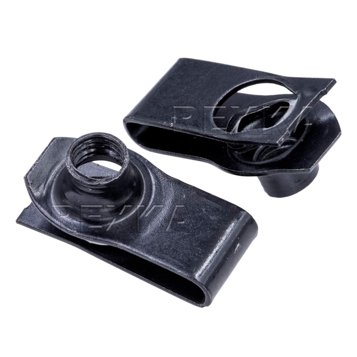 Rexka 25Pcs Bumper Extruded U Nut Spring Nut M8-1.25 Screw Size For Gm Ford