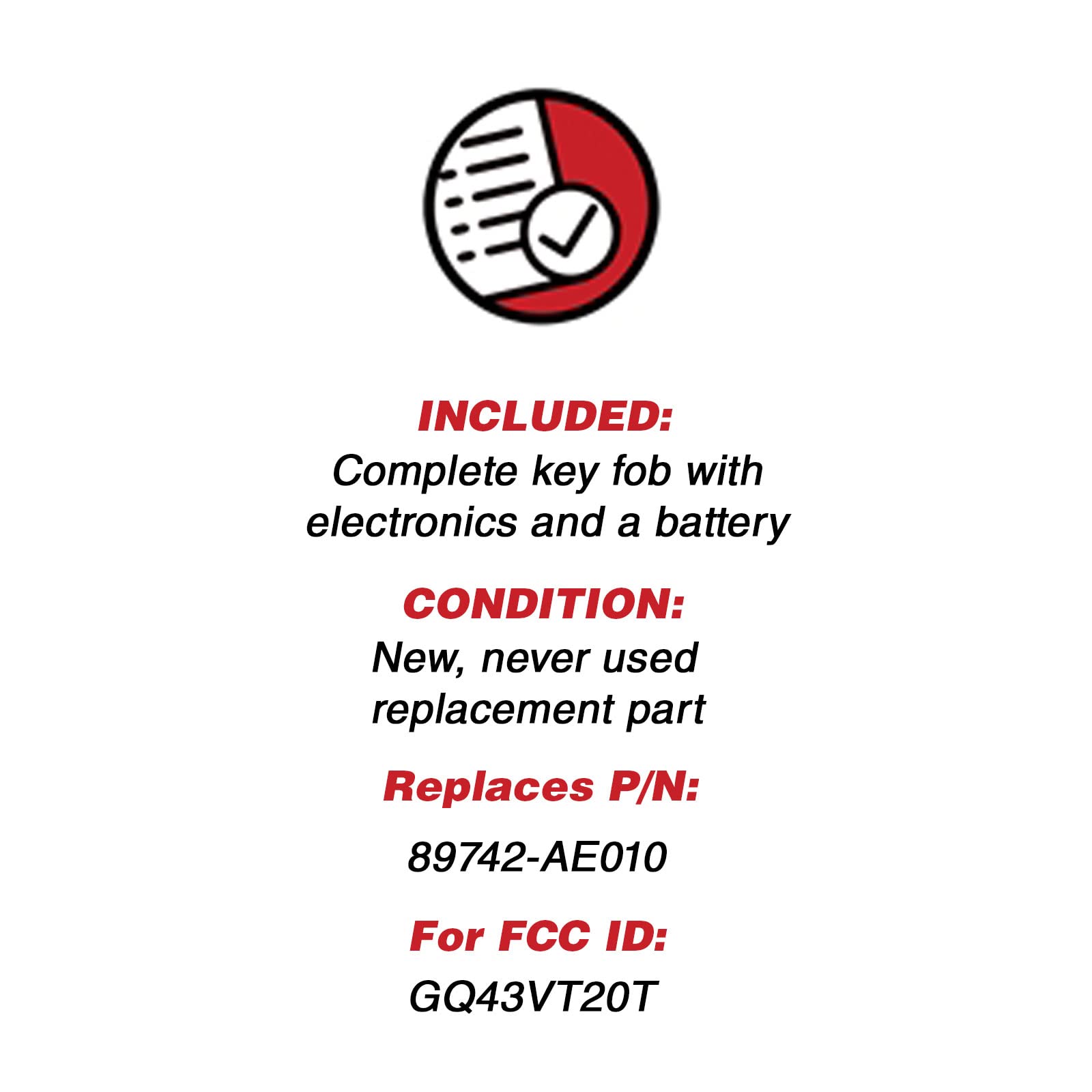 Keylessoption Keyless Entry Remote Fob Uncut Blank Car Key For Gq43Vt20T
