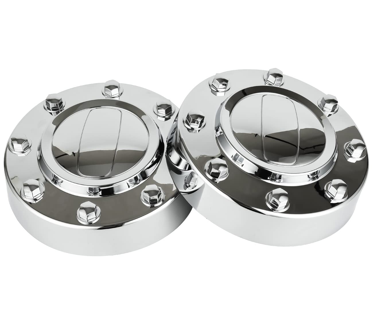 Okparz Replacement For Chrome Wheel Center Hub Cap Hubcap 2011-2018 Ram 3500 2Pcs Front 1-Ton Dually Drw Alloy Wheel