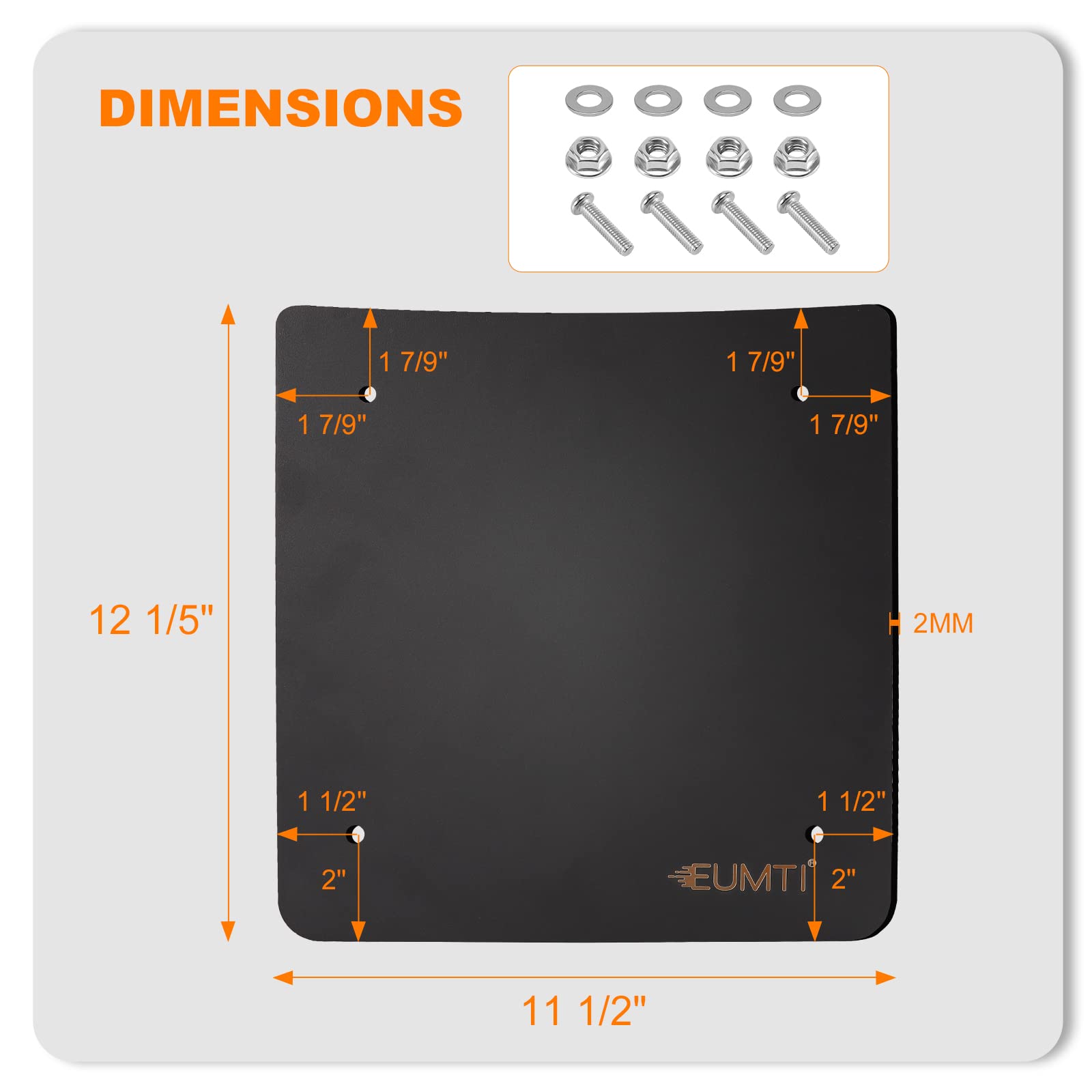 Eumti Tour Pack Metal Base Plate, 2MM Thick Laser Cut Trunk Inner Mounting Base Reinforcement Plate Compatible with Harley Touri
