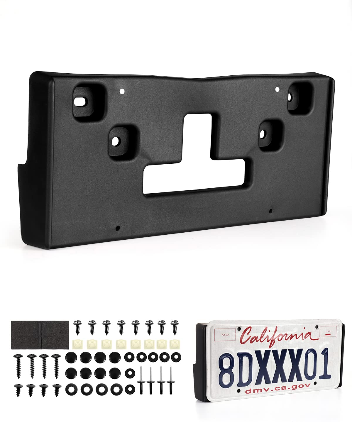 Forccord Custom Fit For License Plate Bracket Chevrolet Cruze 2015 2016 Replacement Front License Plate Frame Black