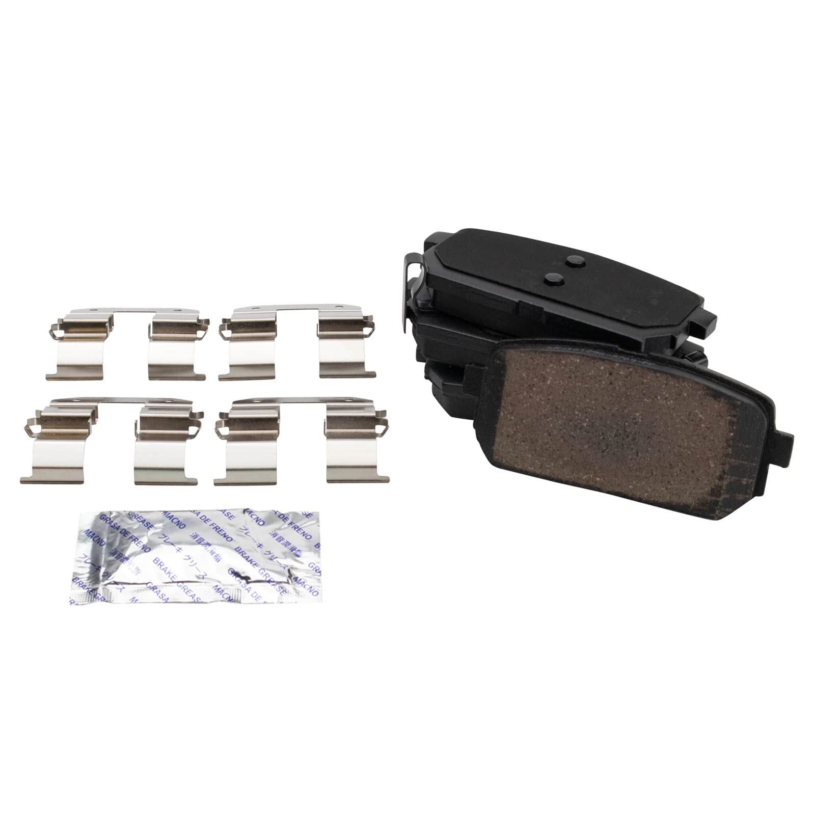 Trq Rear Brake Pad & Rotor Kit Brake Pads Brake Rotor Ceramic Compatible With 2007-2010 Kia Rondo