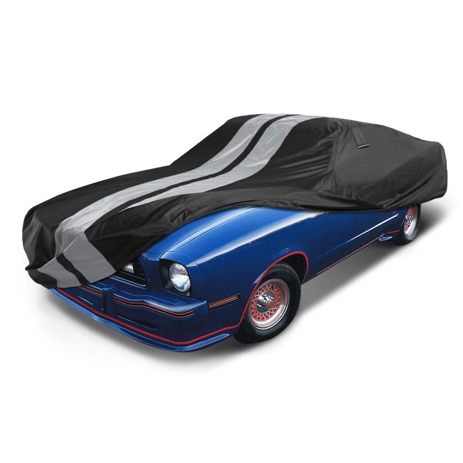 Icarcover Custom Car Cover For 1974-1978 Ford Mustang Waterproof All Weather Rain Snow Uv Sun Protector Full Exterior Indoor Out