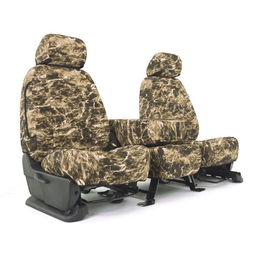 Skanda Custom Fit Seat Cover Designed For Select Jeep Models: 1 Row, Neosupreme Fabric, Mossy Oak Elements Sandcrab Solid