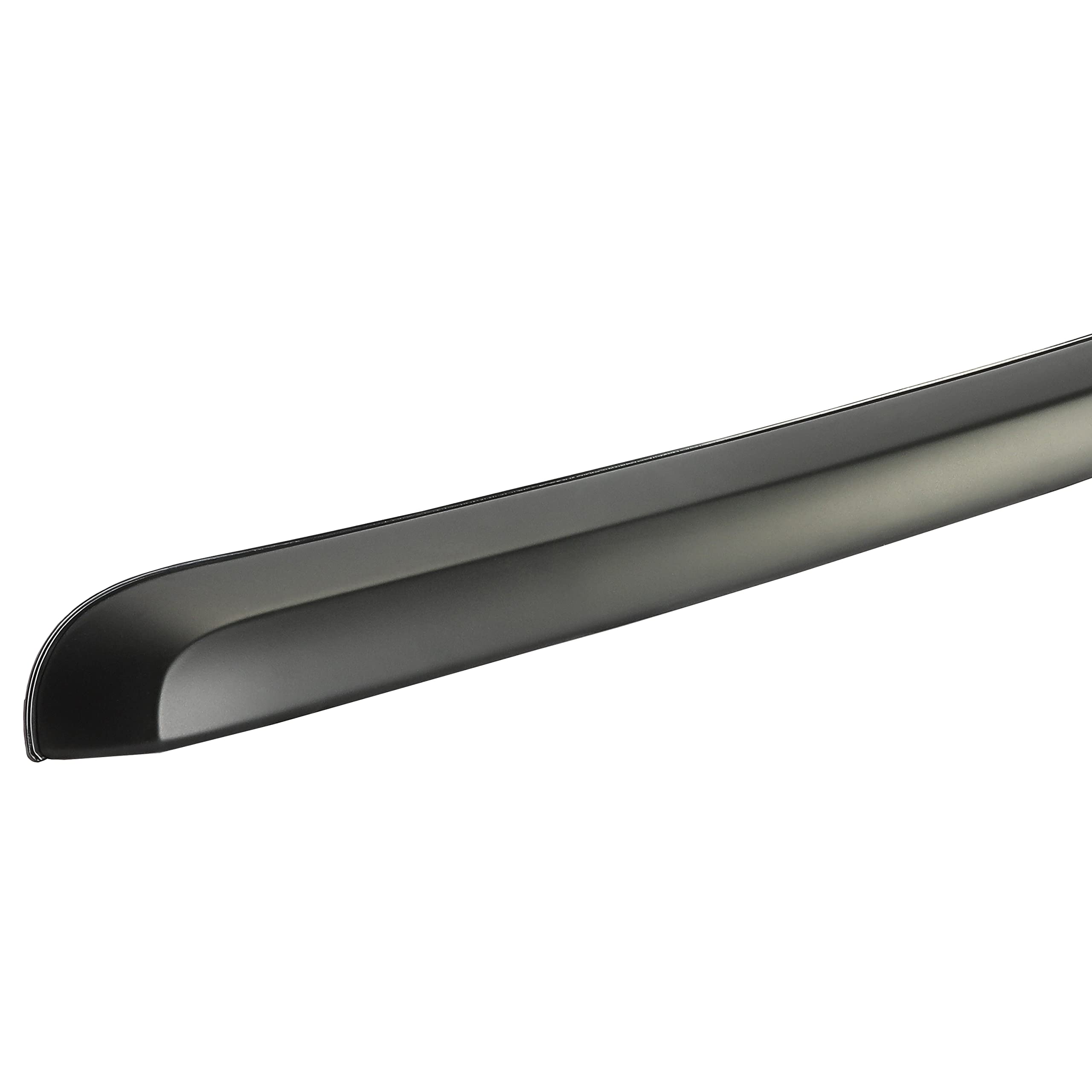 Ecotric Truck Hood Molding Trim Moulding Without Chrome Grille Compatible With 2007-2013 Gmc Sierra 1500 2500Hd 3500Hd Replace For Gm1235110 10385157 W/Clips For Installation - Black