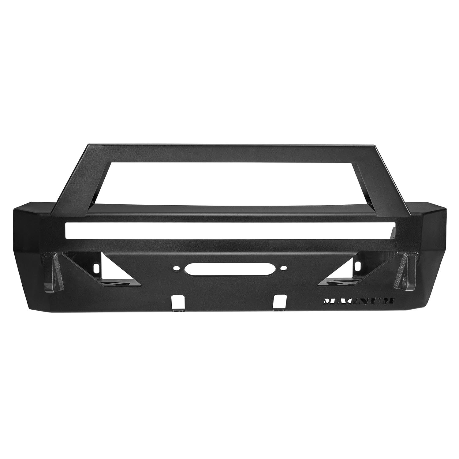 Magnum Front Bumper Winch Rt Style Guard Black For Select 2014-2024 Toyota 4Runner