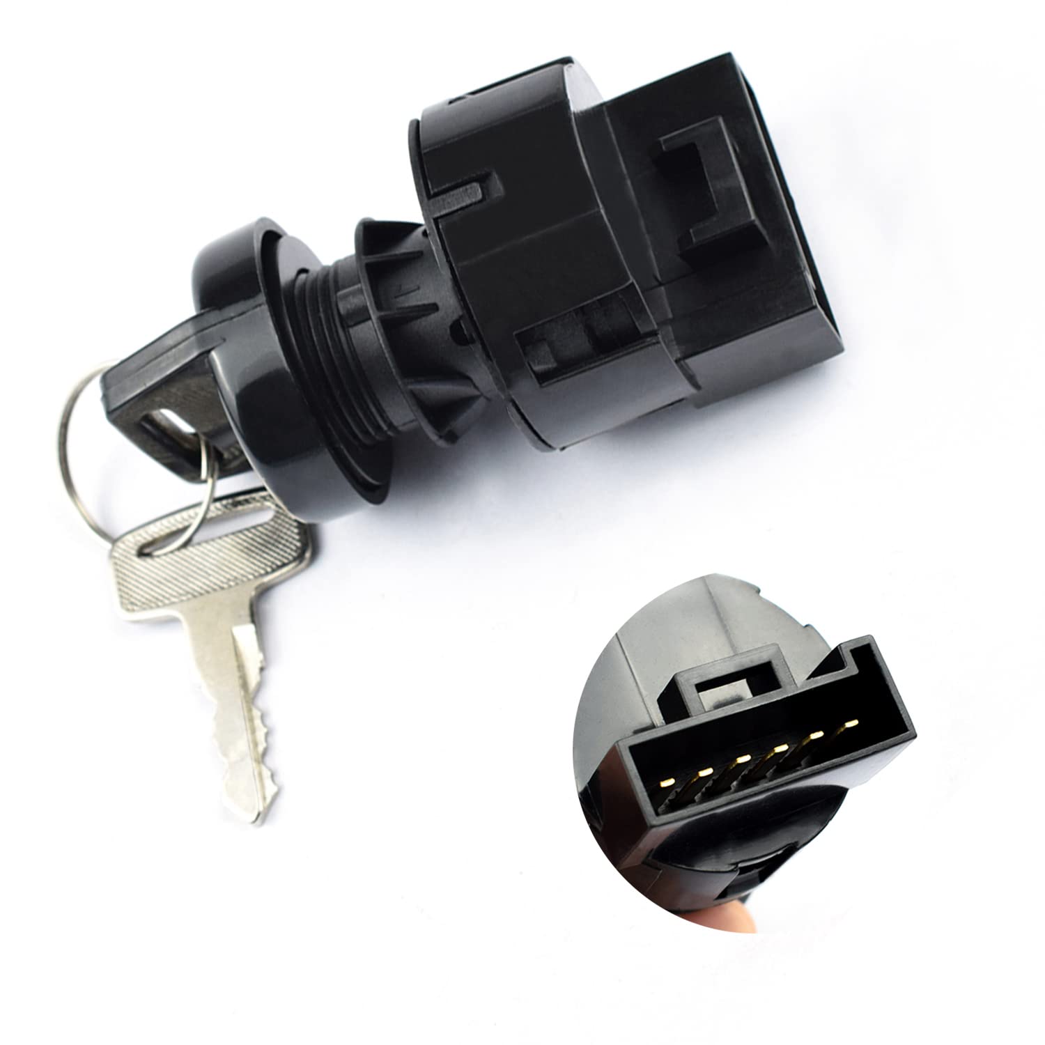 Ignition Switch with Key 3 Position Off/On/Start Compatible with Polaris Sportsman 400 500 570 600 700 800 Ranger 400 425 500 57