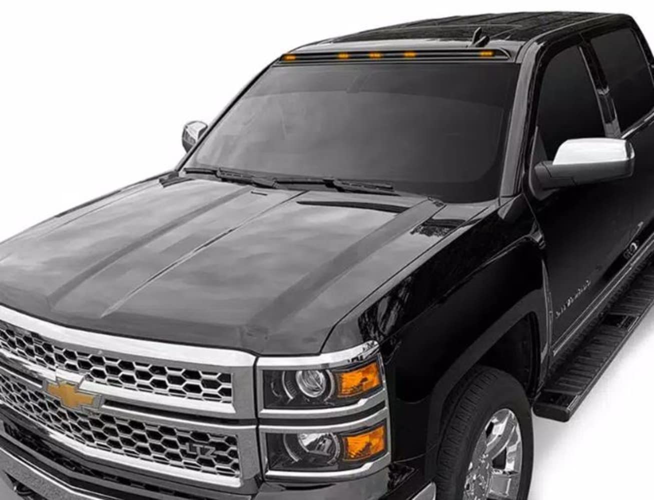 Auto Ventshade [Avs] Aerocab / Marker Light | Fits 2009 - 2023 Dodge Ram 1500 (19-23 Classic Body Only, Excludes Sport/Rebel), 1 Pc. | Black - 698004