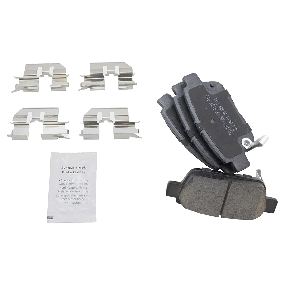 TRQ Rear Brake Pads Ceramic Compatible with 2009-2014 Acura TL 2006-2014 Honda Ridgeline