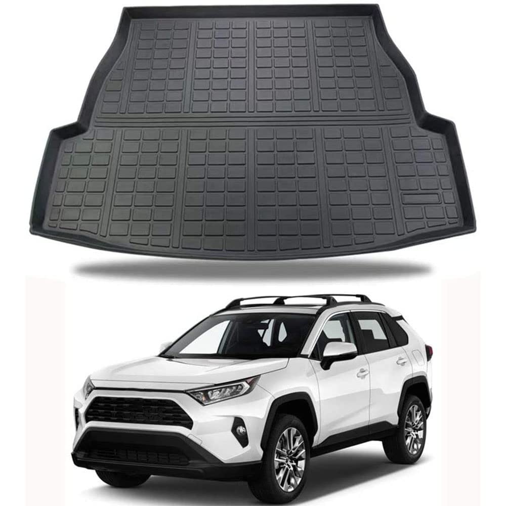 D-Lumina RAV-4 Cargo Mat Compatible with 2019 2020 2021 2022 2023 2024 2025 Toyota RAV4-3D TPE Rear Trunk Liner, Waterproof All 