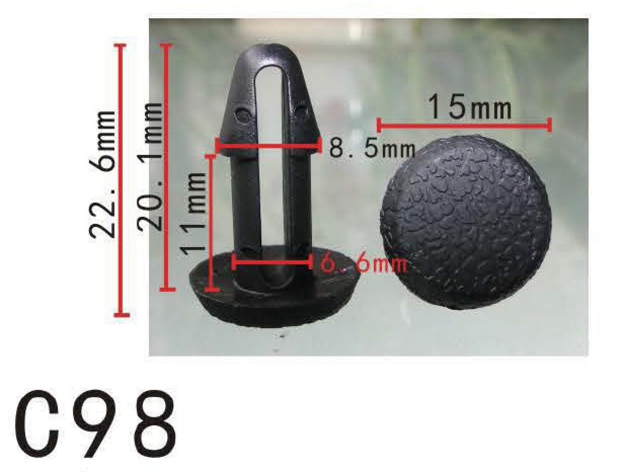 Autobahn88 Retainer Clip For Trunk Liner, Compatible With Honda,Toyota (Oem: 906706920030, 9046709065, 90670692003) (Pack Of 20)