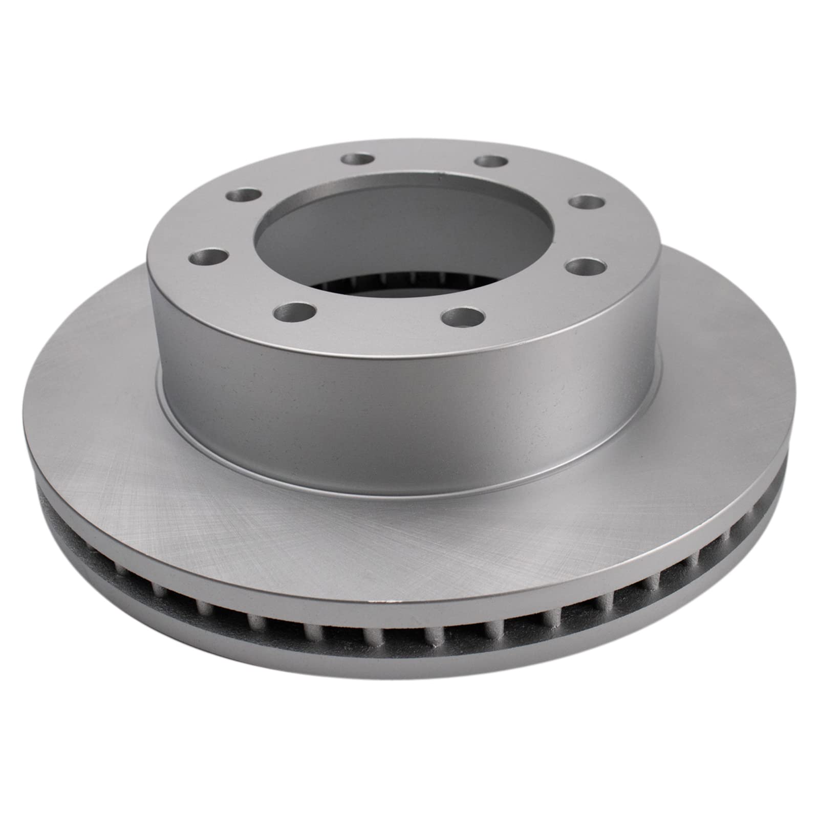 Trq Front Brake Pad & Rotor Kit Brake Pads Brake Rotor Semi-Metallic Premium G-Coated Compatible With 2005-2012 Ford F-250 Super