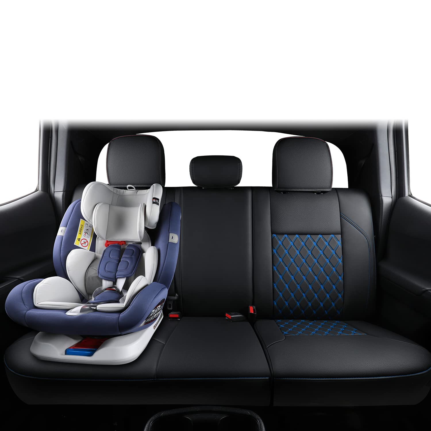 Luckyman Club Tacoma Full-Set Seat Covers P04-Hy, Fit Tacoma 2016 2017 2018 2019 2020 2021 2022 2023 Double/Crew Cab Only, With
