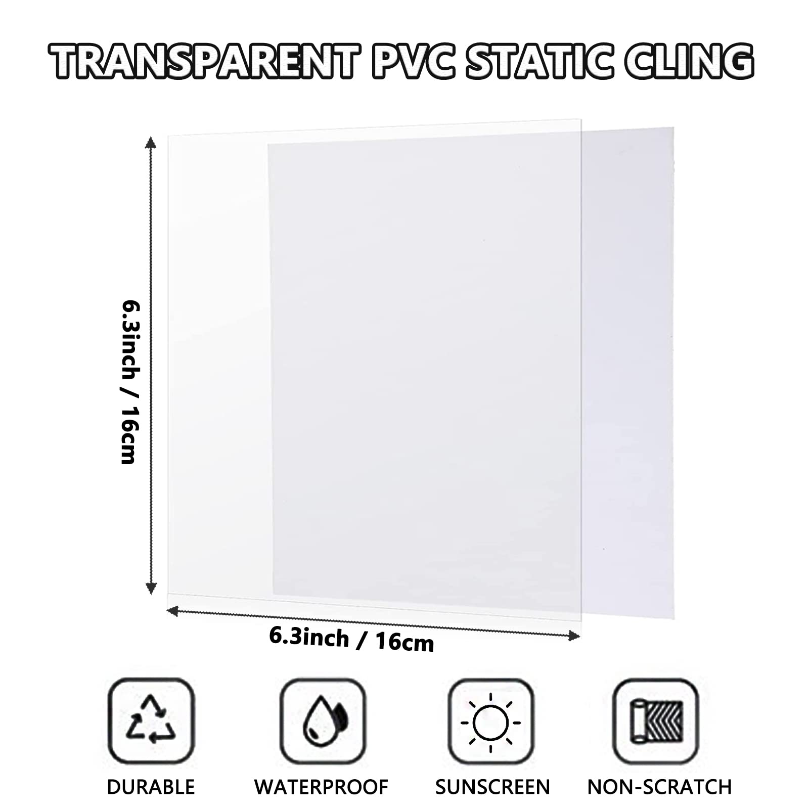 Car Window Clings, Car Windshield Sticker Applicator Windshield Sticker Cling Film Clear Window Static Cling Film Decals For Car