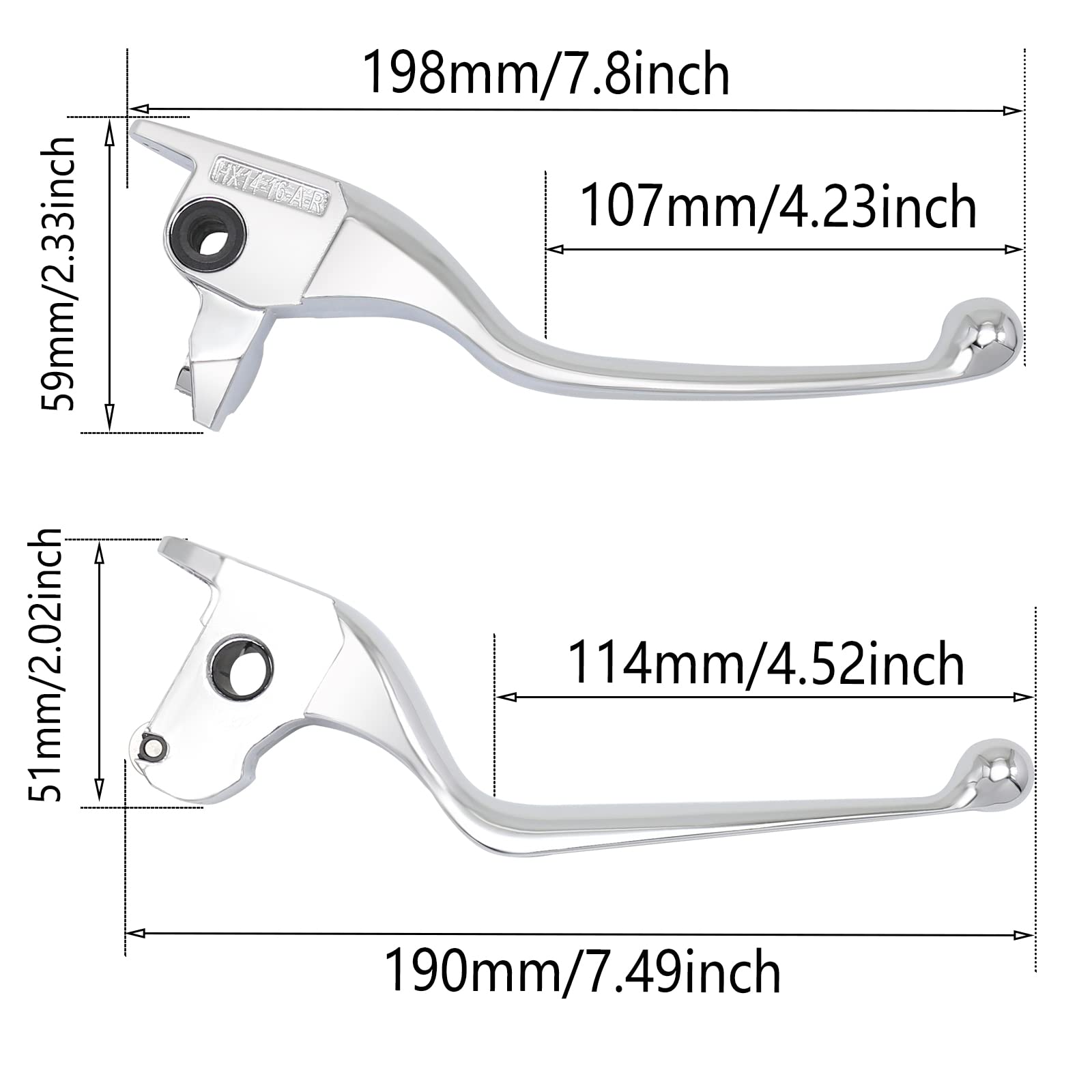 Junjumoto Motorcycle Hand Brake Clutch Levers Compatible With Harley Touring Street Glide Electra Glide 2014-2016 Road Glide 2015-2016 Flhrse Cvo Road King 2016