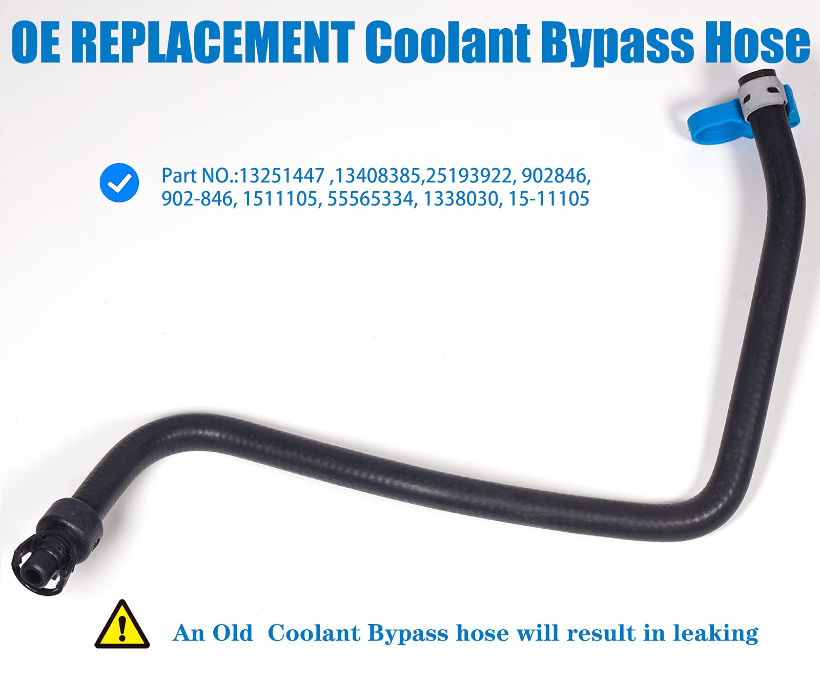 Jsdan 13251447 Compatiable With 2011 2012 2013 2014 2015 2016 Chevy Cruze Radiator Hose Coolant Bypass Hose Recovery Tank Hose Inlet Hose 11 12 13 14 15 16 Gm Chevrolet Replace 13408385 1.4L Turbo