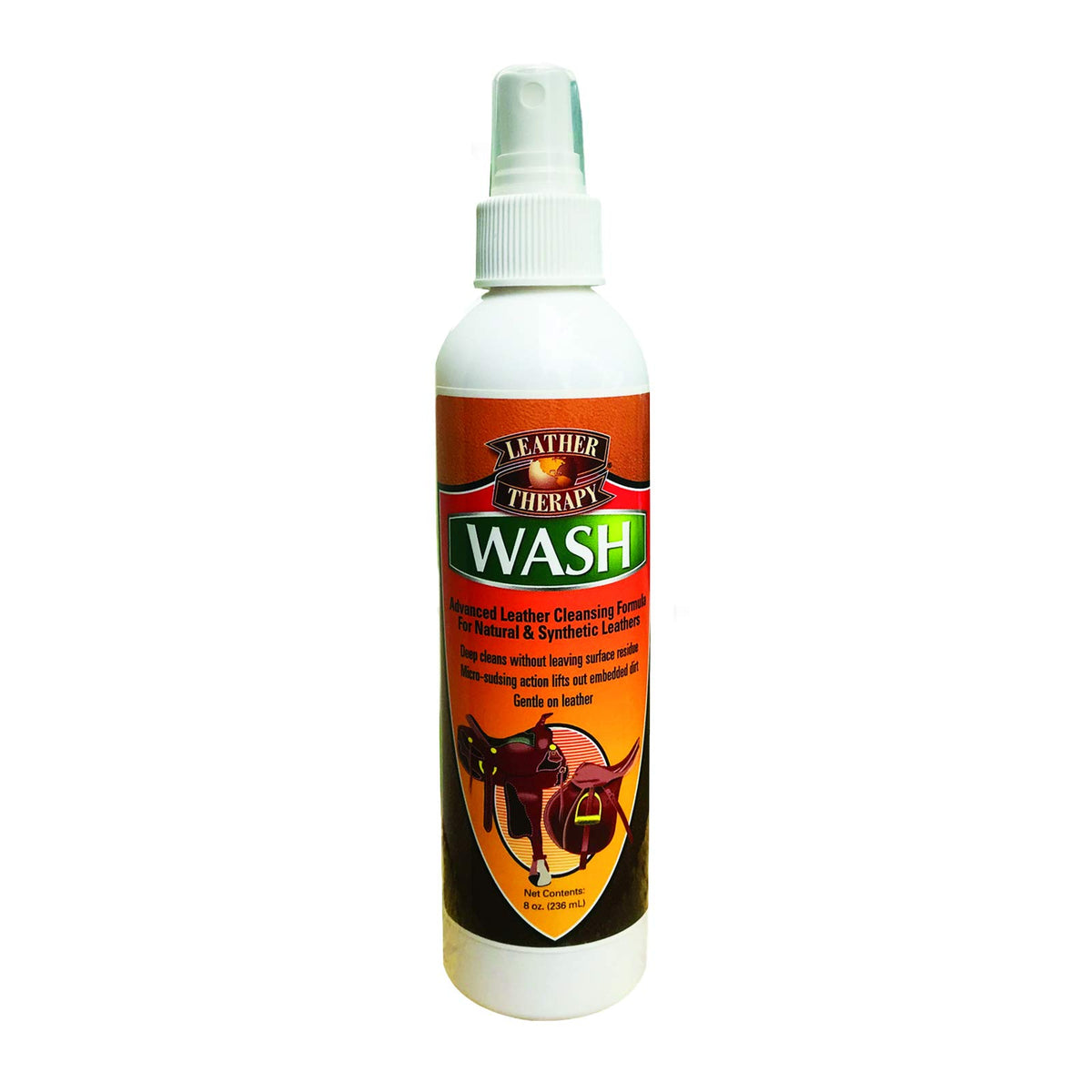 Leather Therapy Wash, Premium Cleaner & Moisturizer For Natural And Synthetic Leather, 8Oz