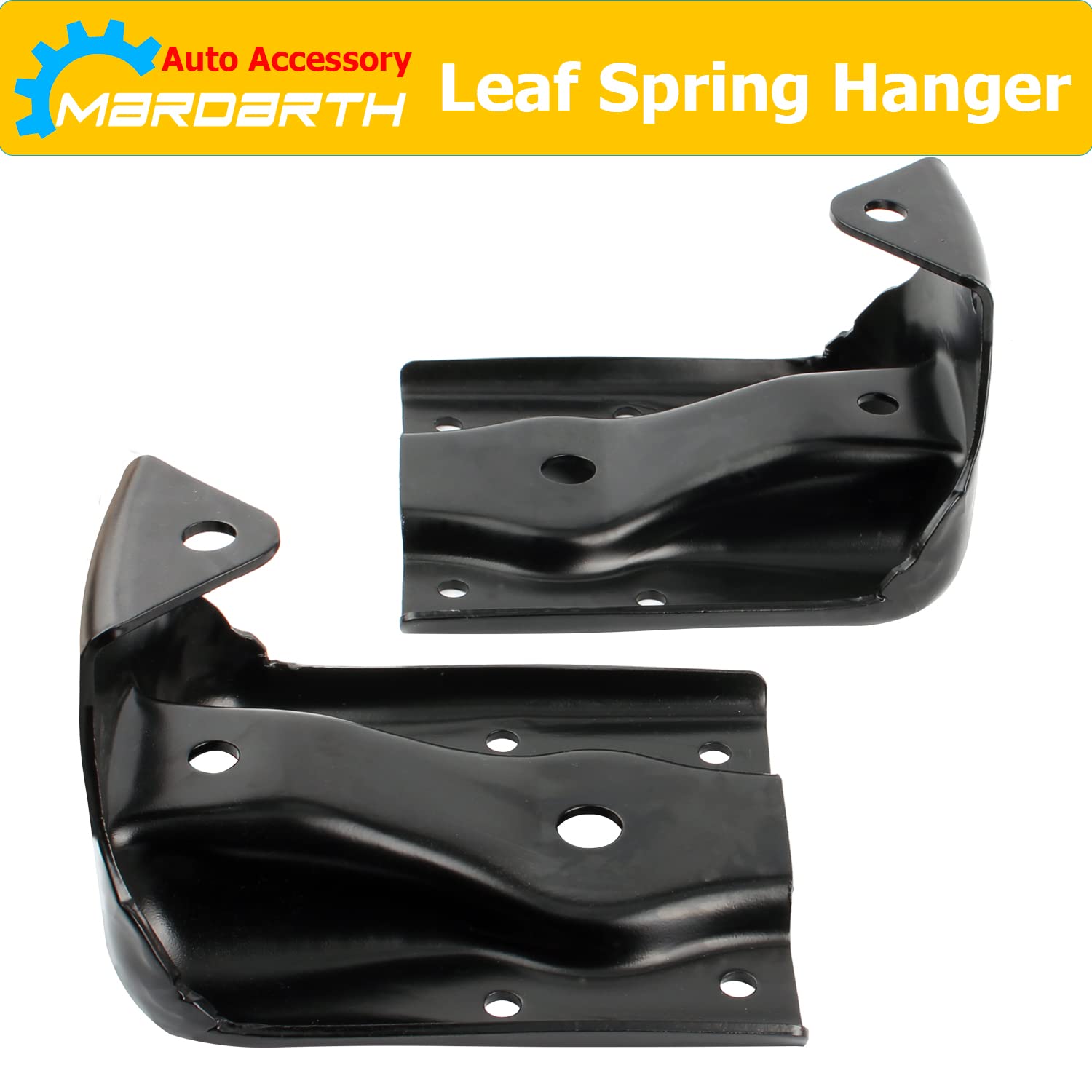 12474021 Rear Leaf Spring Bracket Kit Compatible With 1999-2015 Silverado Sierra 1500, 2007-2009 Tahoe Yukon Escalade Avalanche, Rear Leaf Spring Hanger Replace 722032