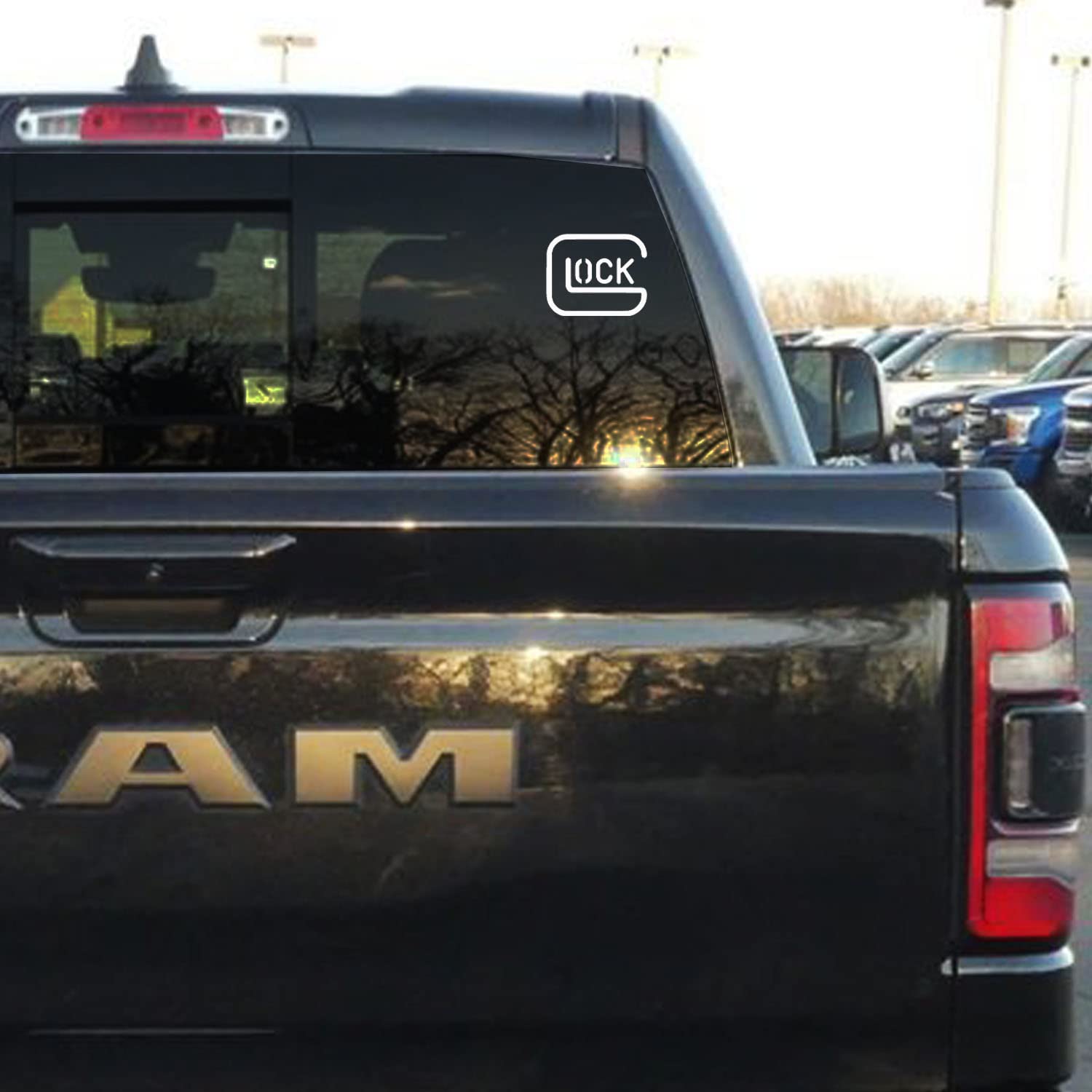 GRITKULTURE Safe Action Gun Pistol Perfection Vinyl Decal Sticker Bumper Sticker for Car, Truck, Locker, Mailbox, Fridge, Water