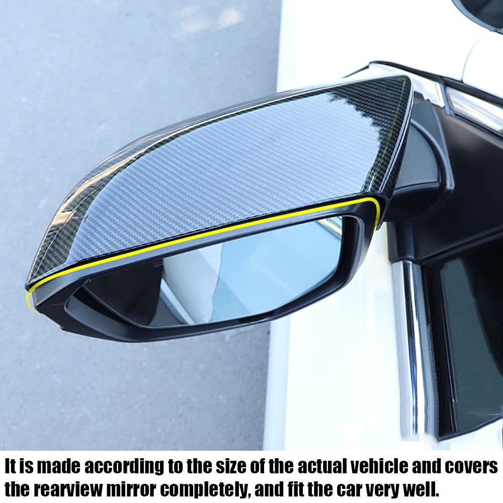 Rifoda For Civic Carbon Fiber Full Coverage Rear View Mirror Cover for Honda 10th gen Civic 2016 2017 2018 2019 2020 2021 Car Do