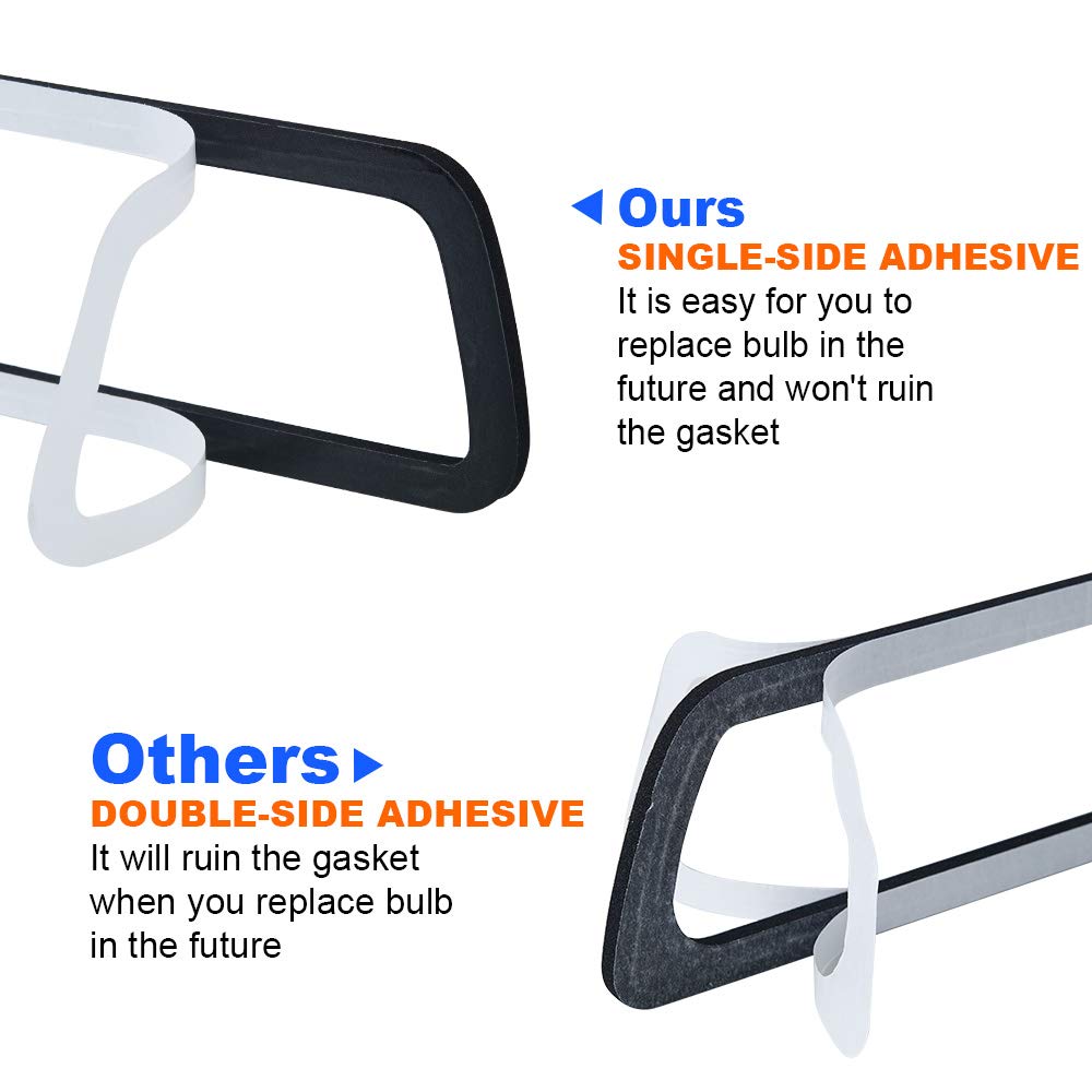 Moforkit 3Rd Third Brake Light Seal Gasket Compatible With Dodge Ram 1500 2009 To 2017, Dodge Ram 2500 3500 2010 To 2017