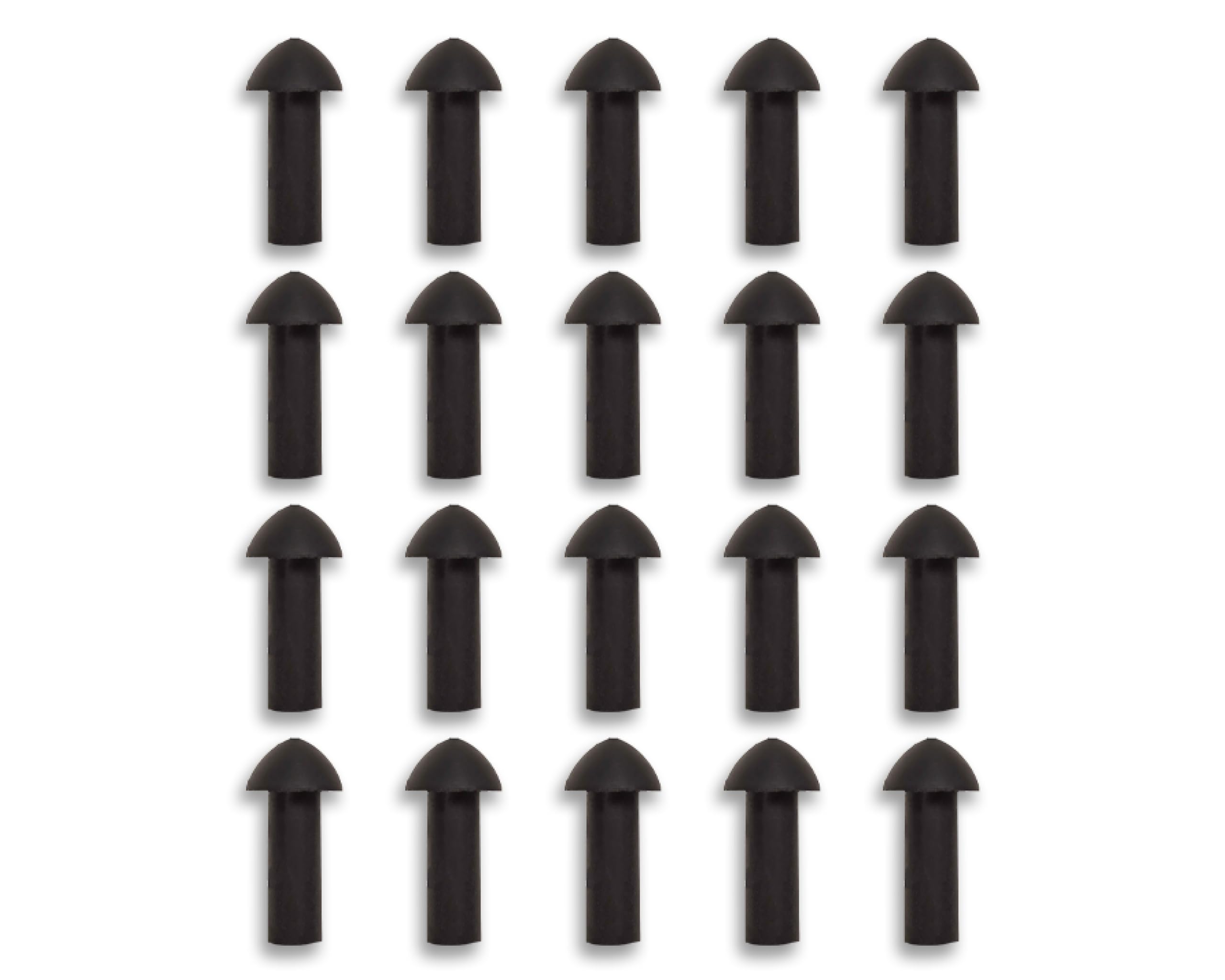 Stop & Go 6075 Mushroom Plugs Tire Repair For Punctures And Flats - 1'' Length X 7/16'' Shaft Diameter - 20 Pack (Plugs Only)