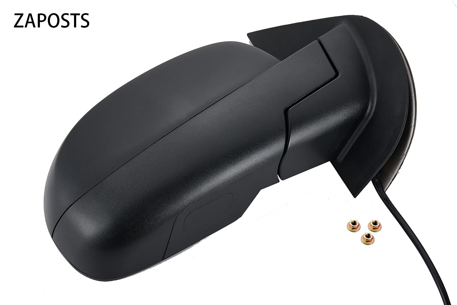 Zaposts Rearview Mirrors Replacement Fit For 2007-2013 For Chevy Silverado 1500 2500 Hd 3500 Hd For Gmc Sierra 1500 2500 Hd For Gmc Yukon/Yukon Xl 1500 Power Heated Manual Fold Right Side View Mirror