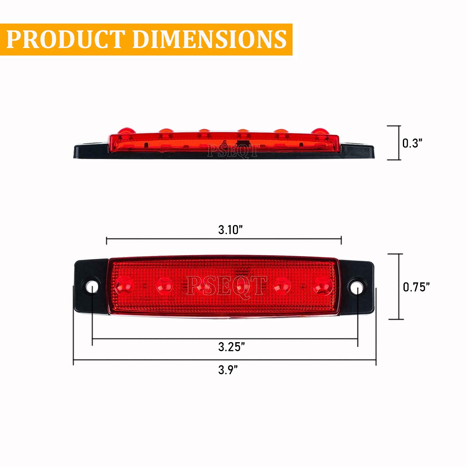 Pseqt 10 Pcs Led Rock Strip Lights Car Underglow Wheel Fender Well Lighting Kits Waterproof For Golf Cart Wrangler Offroad Truck