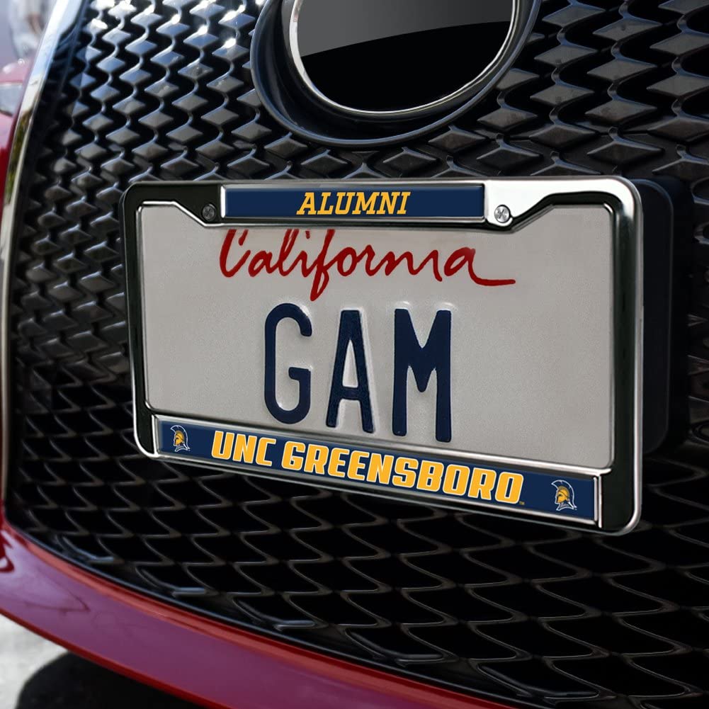 UNC Greensboro Alumni Design Full Size Standard License Plate Metal Frame