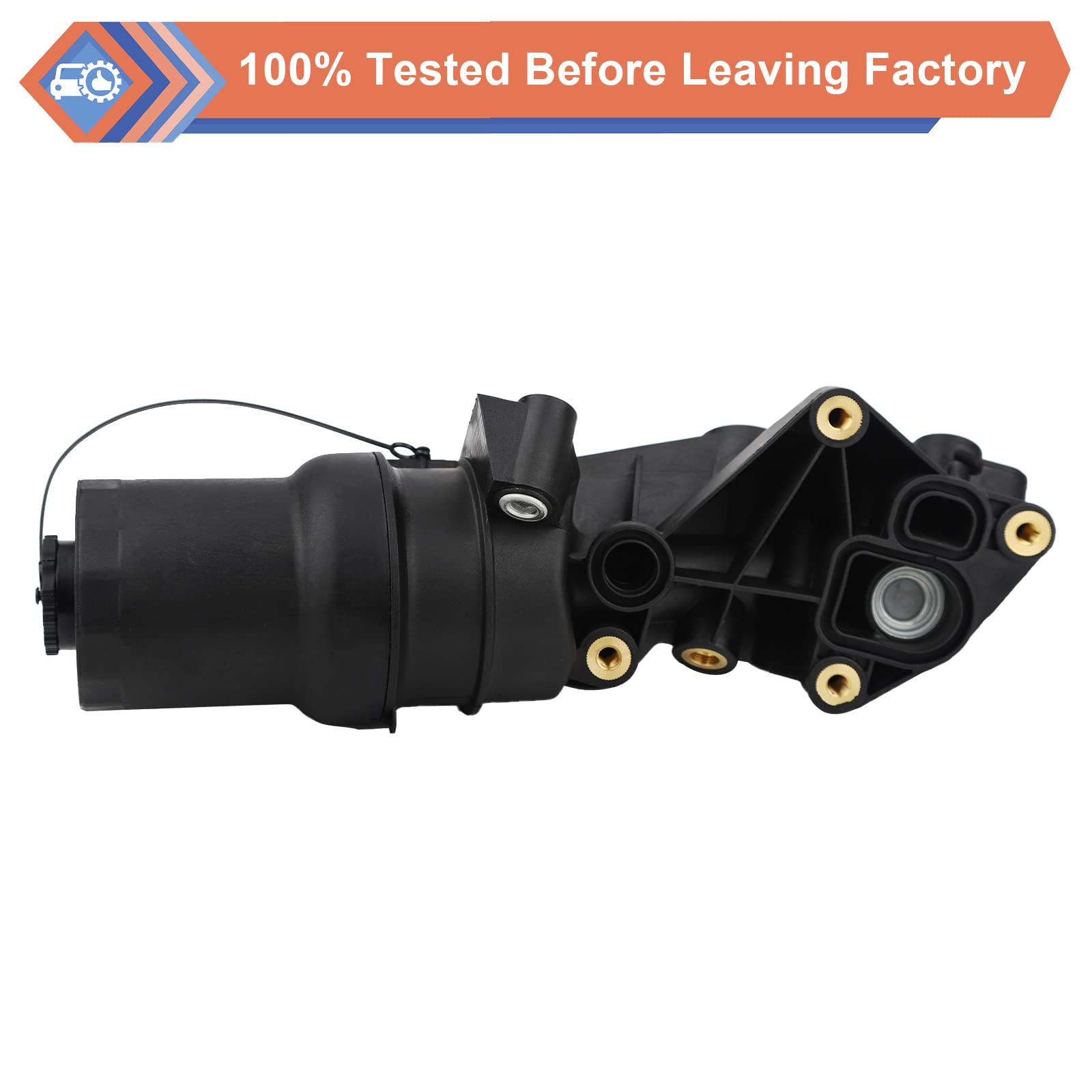 Zonfant Engine Oil Filter Base Housing Assembly Compatible With Audi Volkswagen Vehicle Tt Jetta Passat Beetle Golf Rabbit Replaces #07K115397B 07K115397A 07K115397D