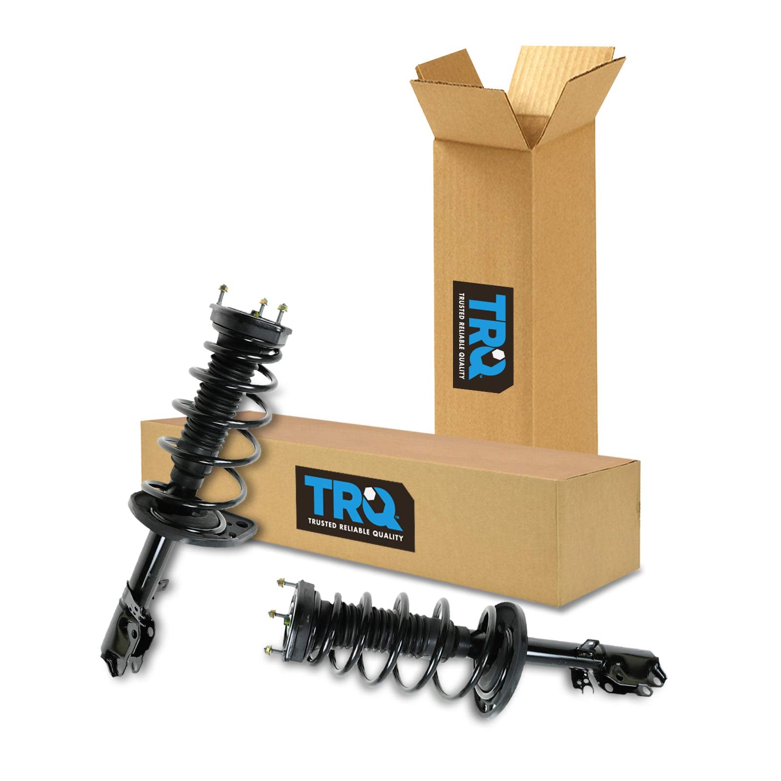 Trq Rear Strut & Coil Spring Assembly Set Driver & Passenger Sides Compatible With 07-12 Lexus Es350 06-12 Toyota Avalon 07-11 C