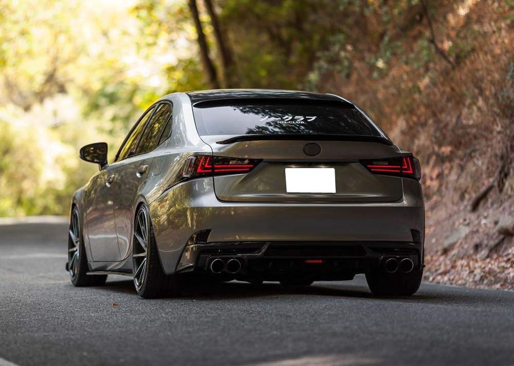 Ijdmtoy Smoked Lens Rear Bumper Reflector Lenses Compatible With 2014-2020 Lexus Is Is250 Is300 Is350 Is200T Is-F, Oe-Spec Lh Rh Assembly