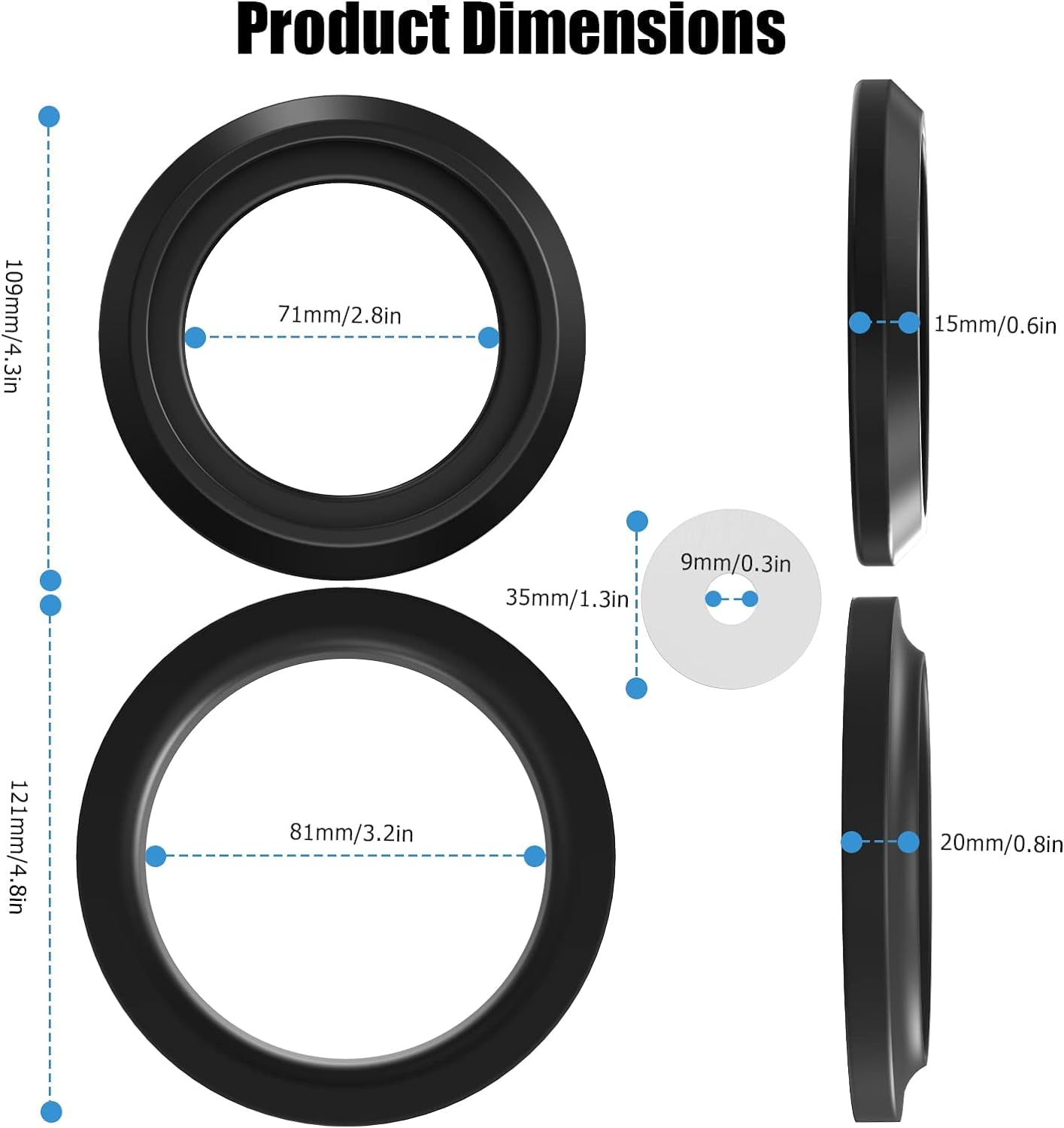 34120 Waste Ball Seal For Thetford Style Ii & Style Plus Toilets Replacement Rv Toilet Seal Kit For Thetford Aqua Magic Style Pl
