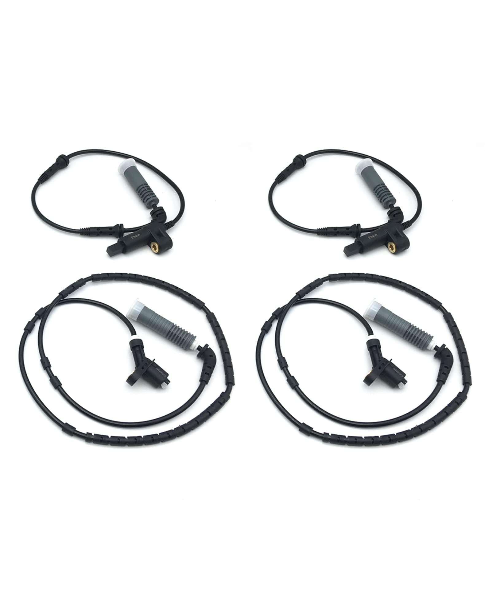 Ensun Abs Wheel Speed Sensor 34521164651 Front + 34521164652 Rear Replacement For 3-Series E46 | Set Of 4