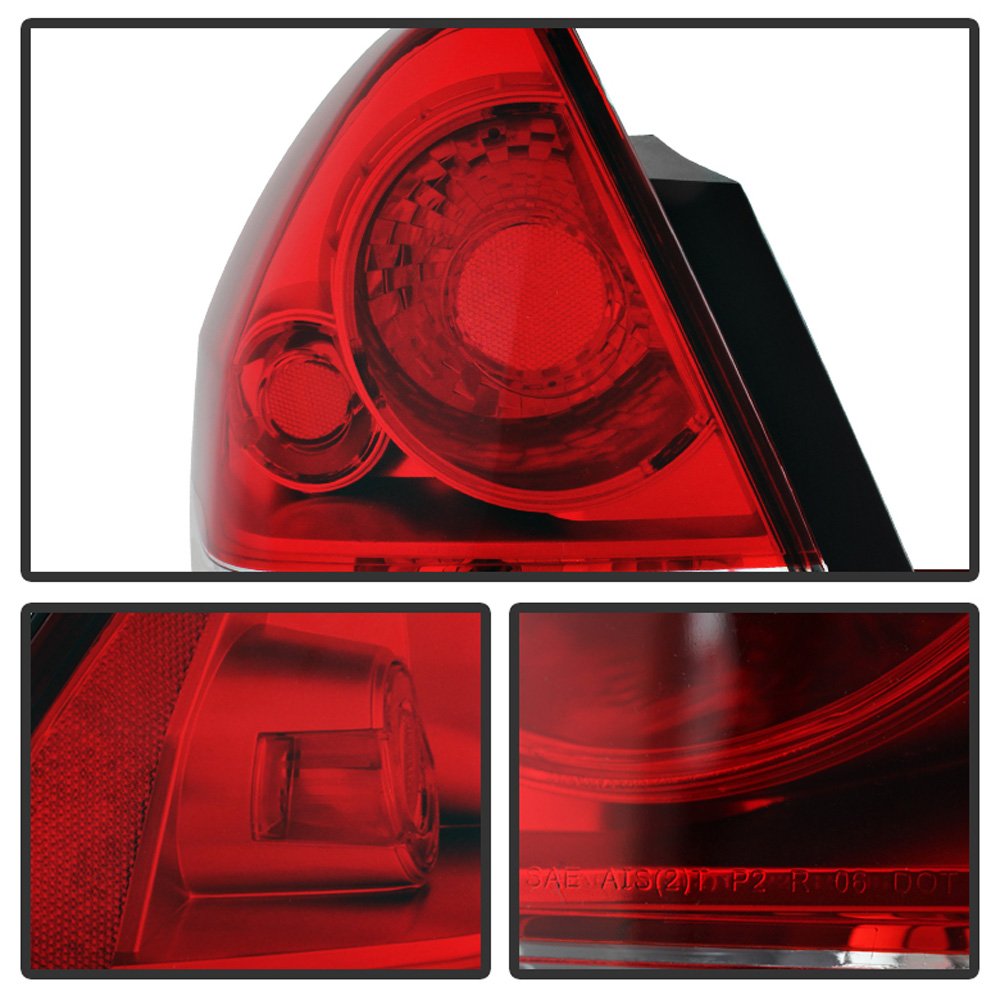 Acanii - For 2006-2013 Chevy Impala Rear Replacement Tail Light Brake Lamp Assembly - Driver Side Only