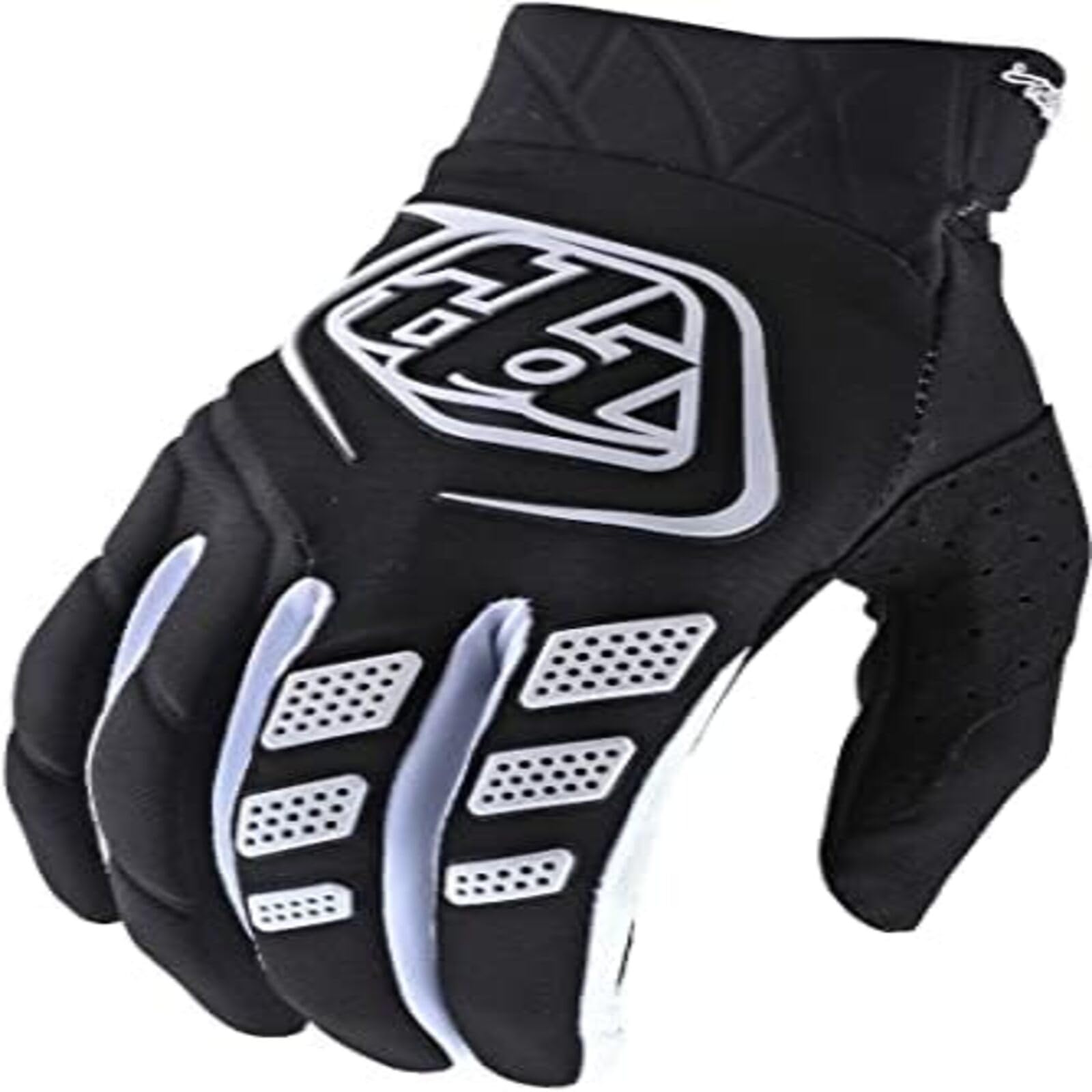 Troy Lee Designs Motocross Motorcycle Dirt Bike Racing Mountain Bicycle Riding Gloves, Revox Gloves (Black, Small)