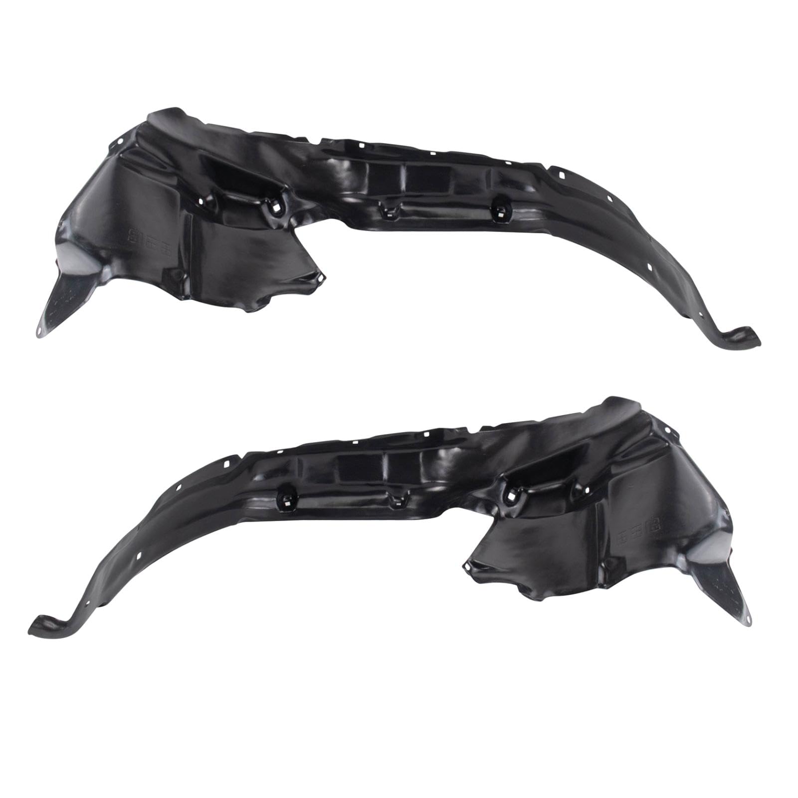 Trq Front Inner Fender Liner Set Compatible With 2001-2004 Toyota Sequoia 2004-2006 Tundra To1248127 To1249127