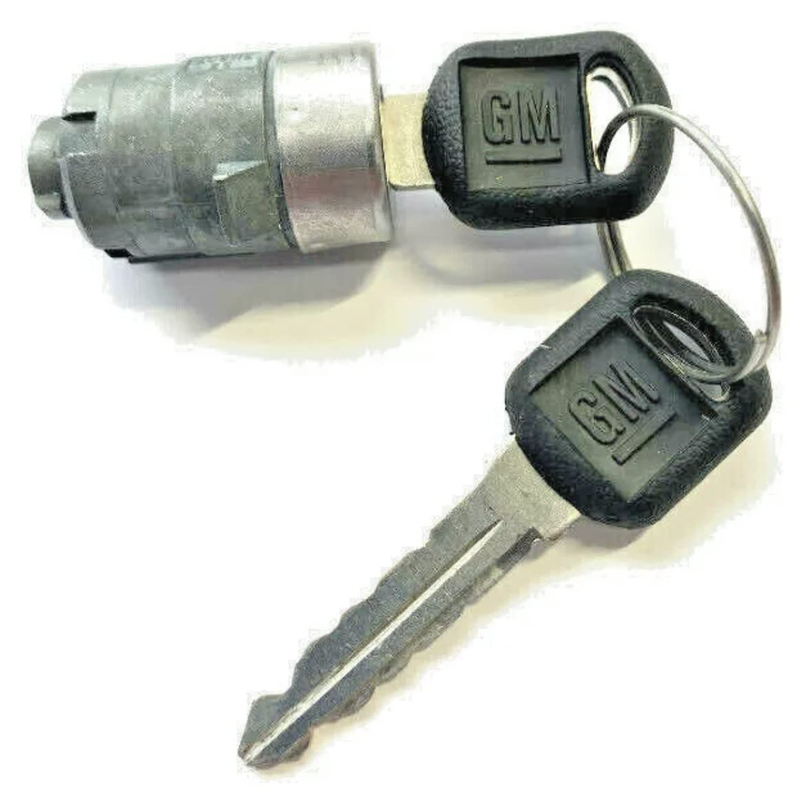 New Chevy Oem Single Door Lock Cylinder W/2 Oem Bowtie Logo Keys-706592 + 598007