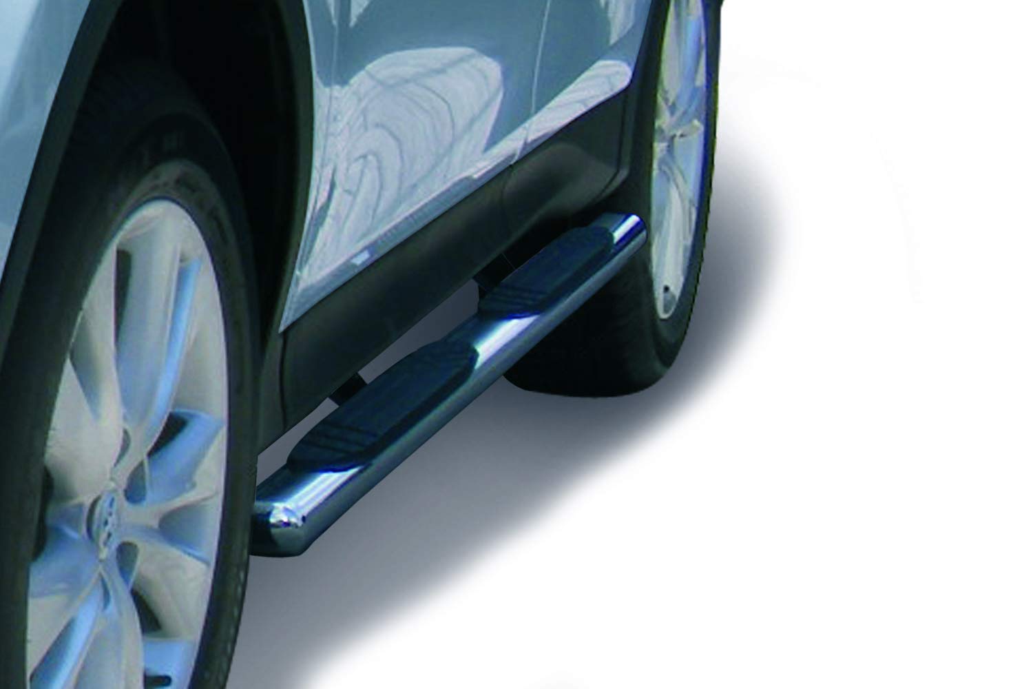 Go Rhino 640071PS 4" OE Xtreme Side Steps, Polished Stainless Steel, 71", for 08-24 Acadia, Equinox, Sorento, Rogue, RAV