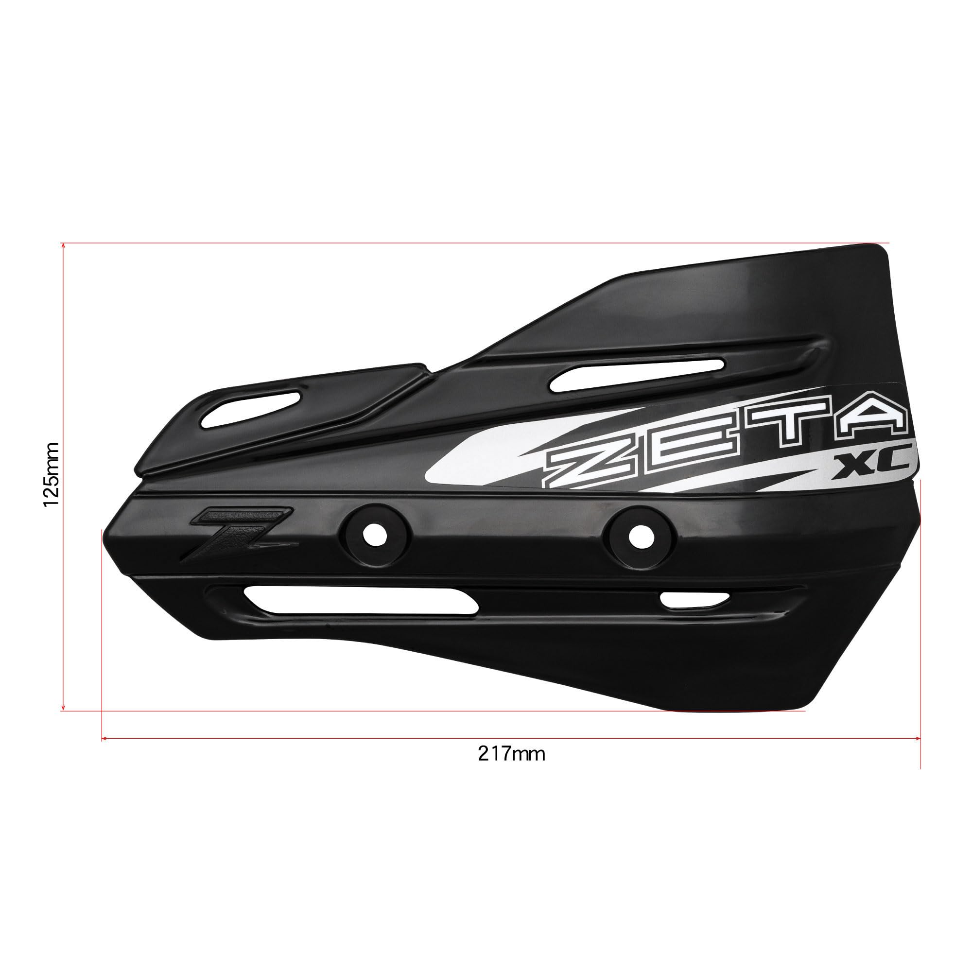 Zeta Xc Flasher White Hand Shields (Pair) For Armor Handguards