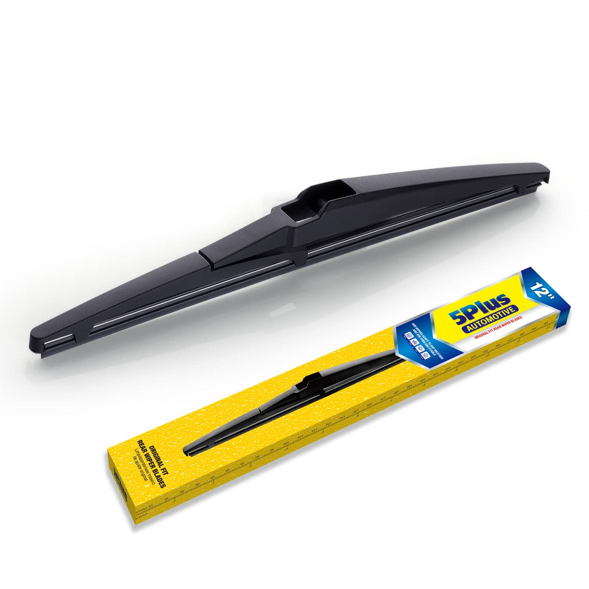 5 PLUS 12'' Rear Wiper Blades Replacement For TOYOTA RAV4 2022-2019,2012-2001, Highlander 2019-2001,Land Cruiser 2019-2013,2011-