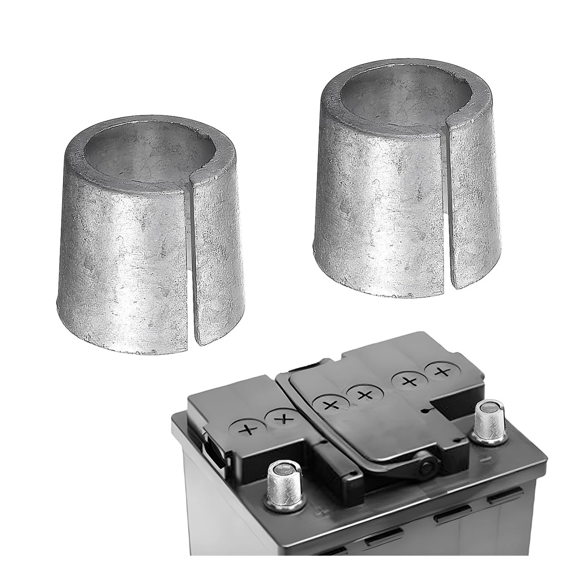 Zipelo Battery Terminal Connector, Top Post Battery Cable Terminal Clamp Set, Positive And Negative 1 Pair, Good Contact And Cor