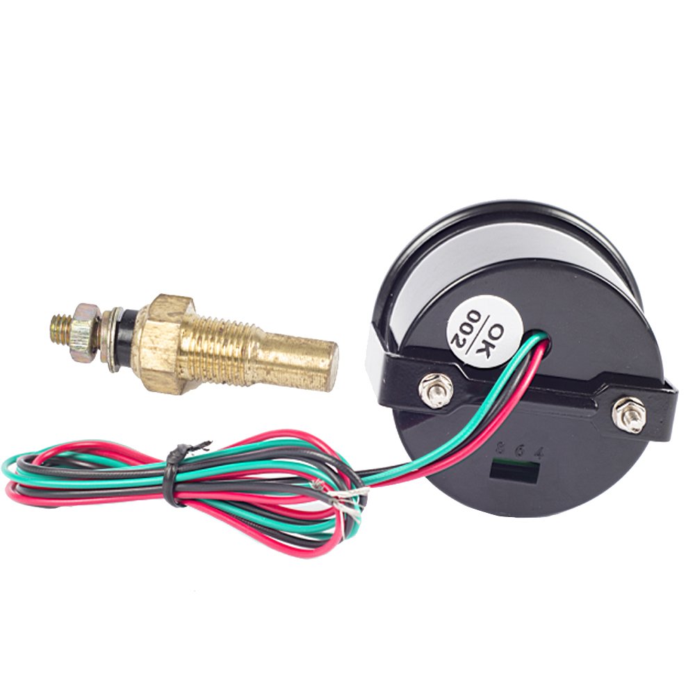 Esupport Car 2'' 52Mm Digital Oil Temp Gauge Blue Led Light Temperature Meter Automotive