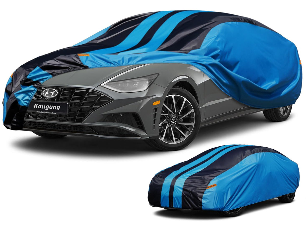 Car Cover Waterproof Custom Fit Hyundai Sonata (1999-2025), Full Exterior Cover for Automobiles Lightweight Resistant Outdoor Su