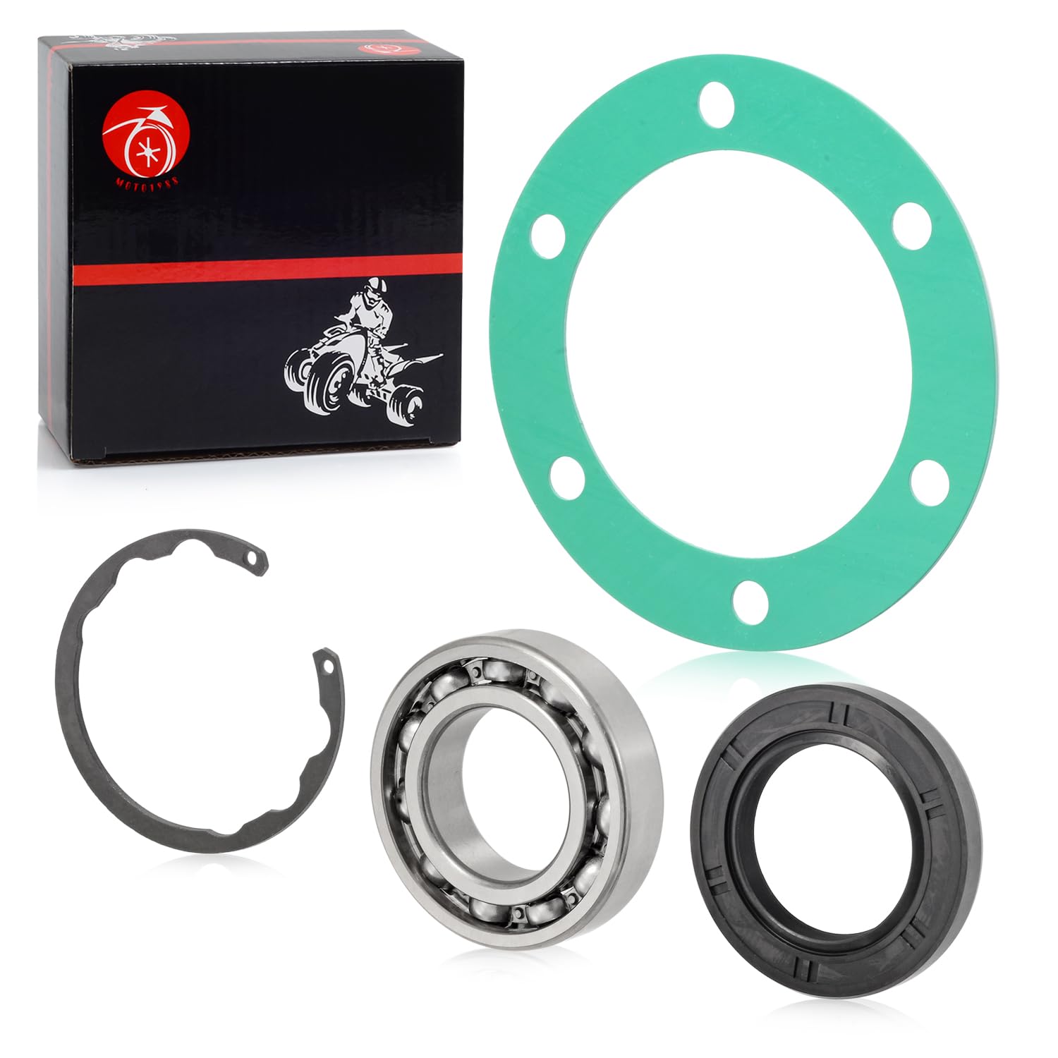 Rear Axle Bearing Seal Gasket Kit For Kawasaki Kaf620 Mule 2500 2510 2520 3000 3010 3020 4000 4010 Trans