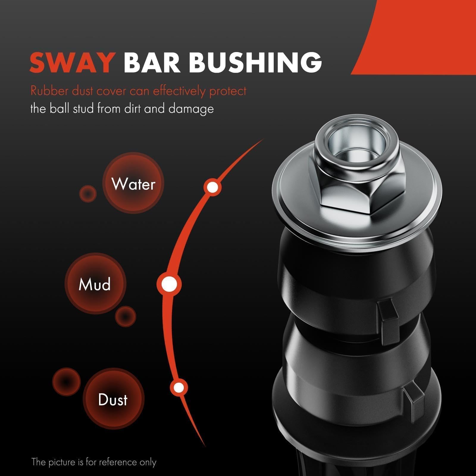 A-Premium 2Pcs Front Sway Bar Links Stabilizer Bar Links, Compatible With Chevrolet & Gmc & Cadillac - 2004-2019 - Silverado 1500 Sierra 1500 Tahoe Suburban 1500 Avalanche Yukon Escalade