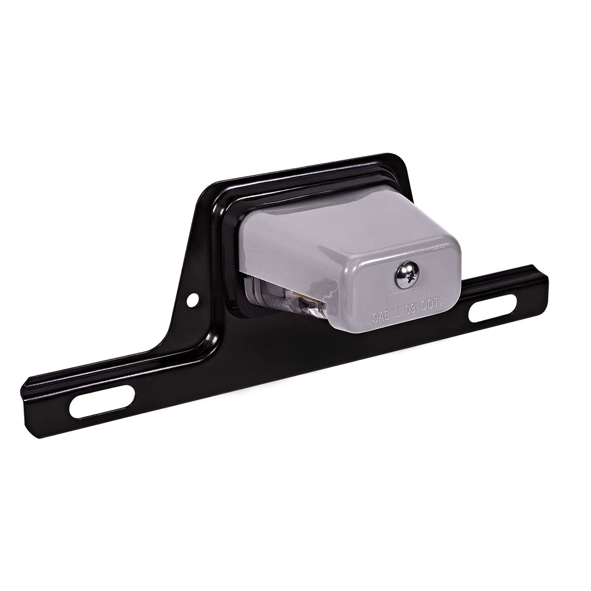 True Mods Led License Plate Trailer Light [Bracket Mount] [Dot Fmvss 108] [Sae L] [Gray-Finish] [Waterproof] [12V Dc] License Ta