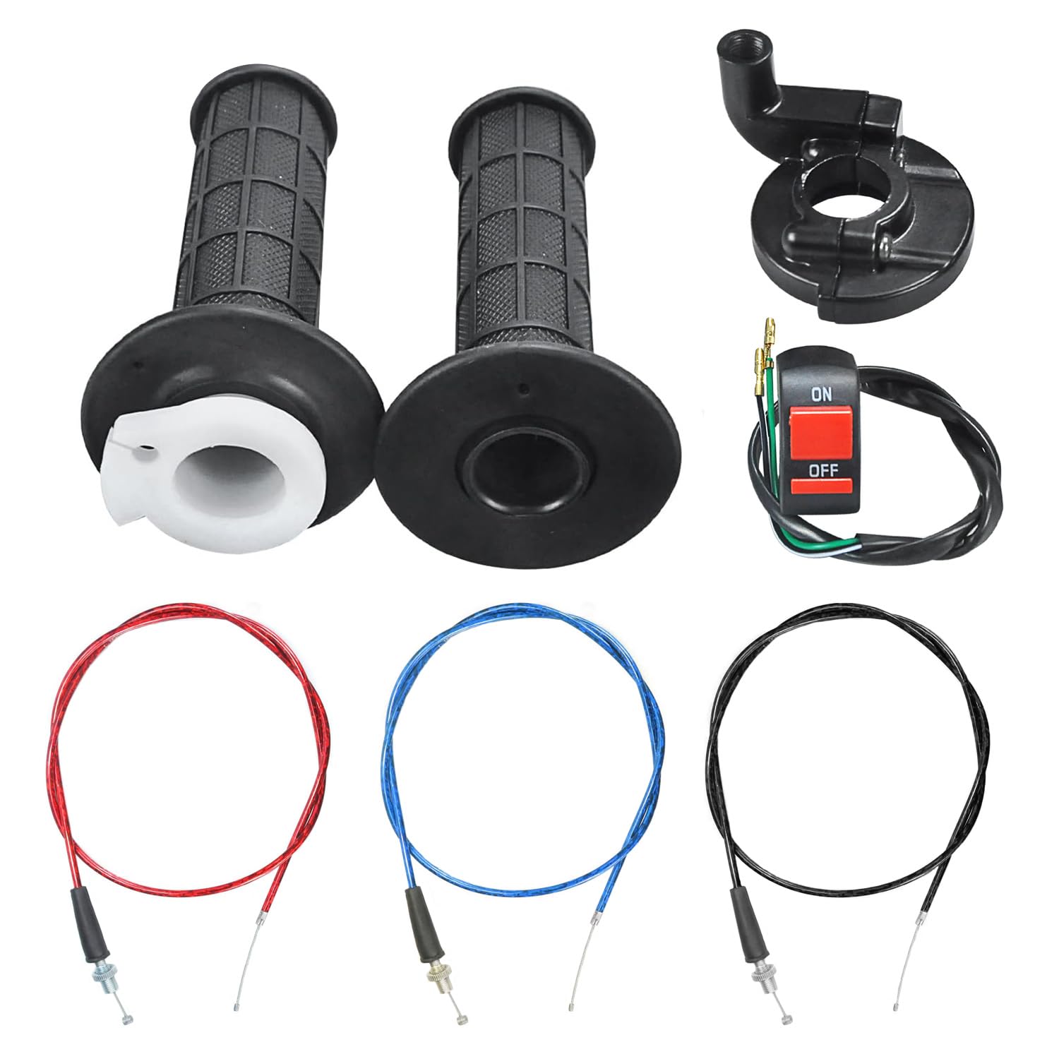 HOLATO Throttle Cable Twist Handle Grip Clamp with On Off Switch Kit for 79cc 212cc Coleman CT100U CT200U Baja Doodlebug Db30 Mb