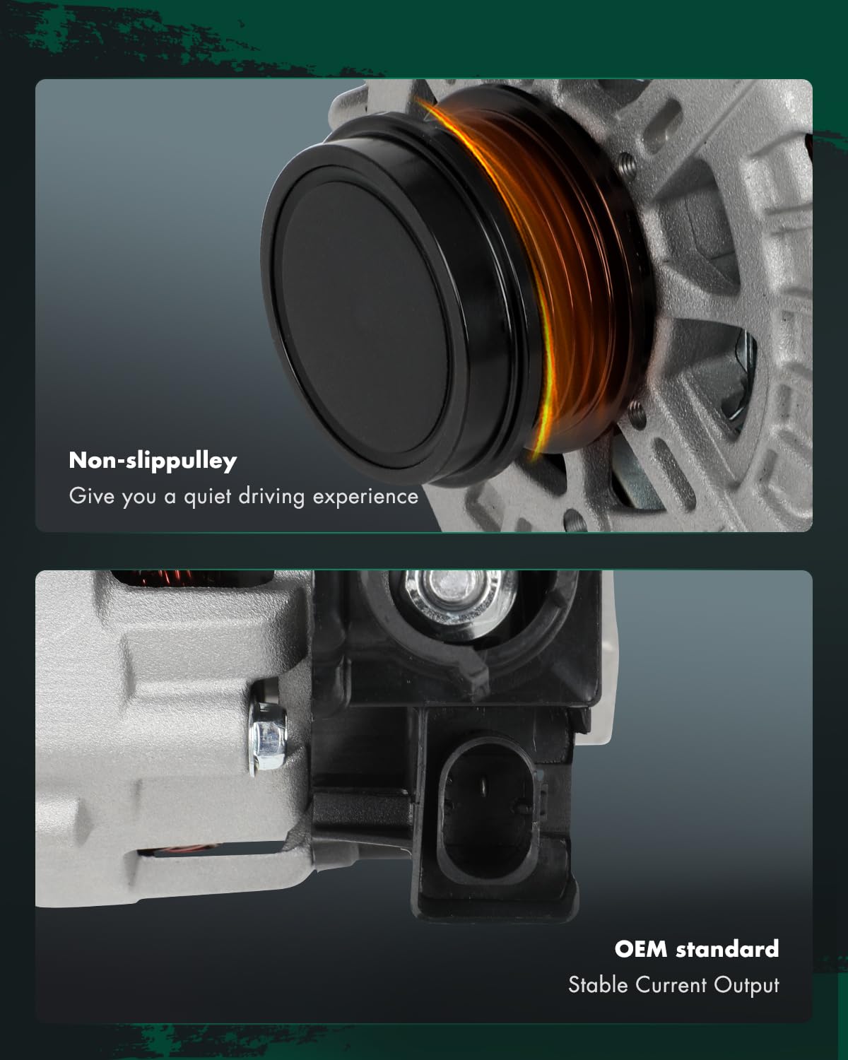 SCITOO Alternator Fit for Ford for Focus 2.0L 2012-2018- 12V 150Amp CW w/o Pulley Class, Replace OE# 11653 11747