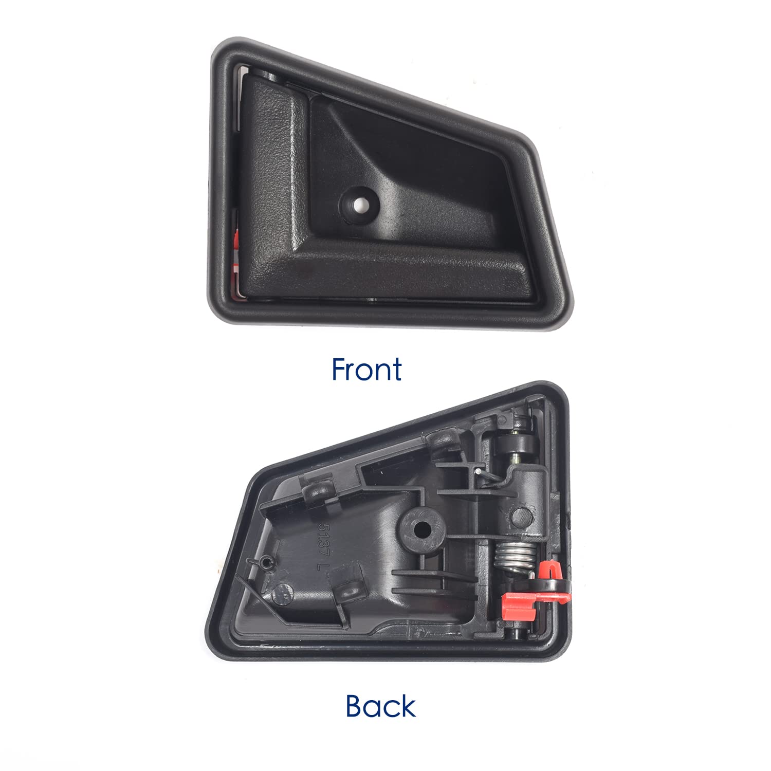 2Pcs Interior Door Handles Front& Rear Left Right Driver Passenger Side Handle For 1989-98 Suzuki Sidekick,1989-97 Geo Tracker, 1998 Chevrolet Tracker 8311056B015Es 8313056B015Es